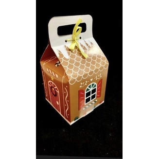 

dus packaging 2 toples 500 gr edisi natal box jinjing motif rumah kardus hampers kue kering merry christmas