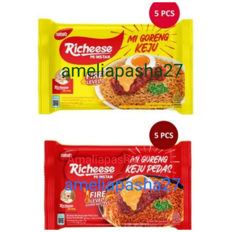 

Pembelian 5pc Richesse Mie keju/Ramen/Level 3