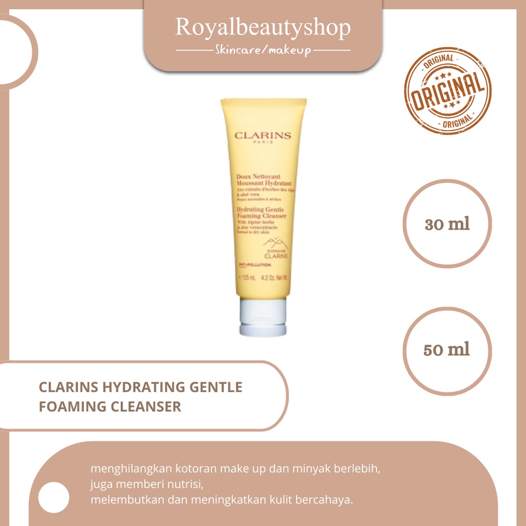 Clarins Hydrating Gentle Foaming Cleanser / purifying cleanser