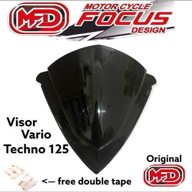 visor vario techno 125 predator / tameng lampu vario techno 125