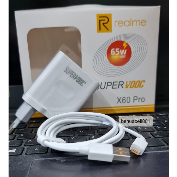 Charger cas hp Realme SUPER VOOC X60 Pro type B micro USB &amp; Type C