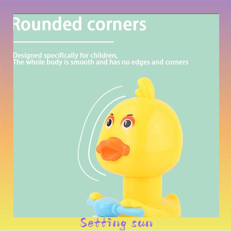 Mobil Pull-back Bebek Kuning Kecil Tipe Dorong Mobil Mainan Anak Laki-laki Perempuan TN