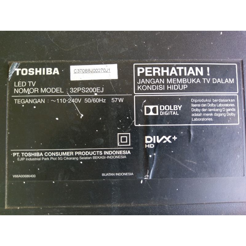 power supply toshiba 32PS200EJ
