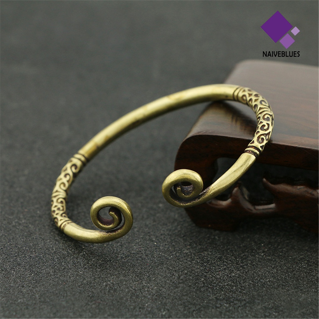 Gelang Bangle Adjustable Bahan Kuningan Untuk Pria Dan Wanita