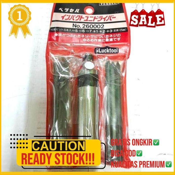 Impact Driver No 260002 Vessel 6 Bit Long Series Japan