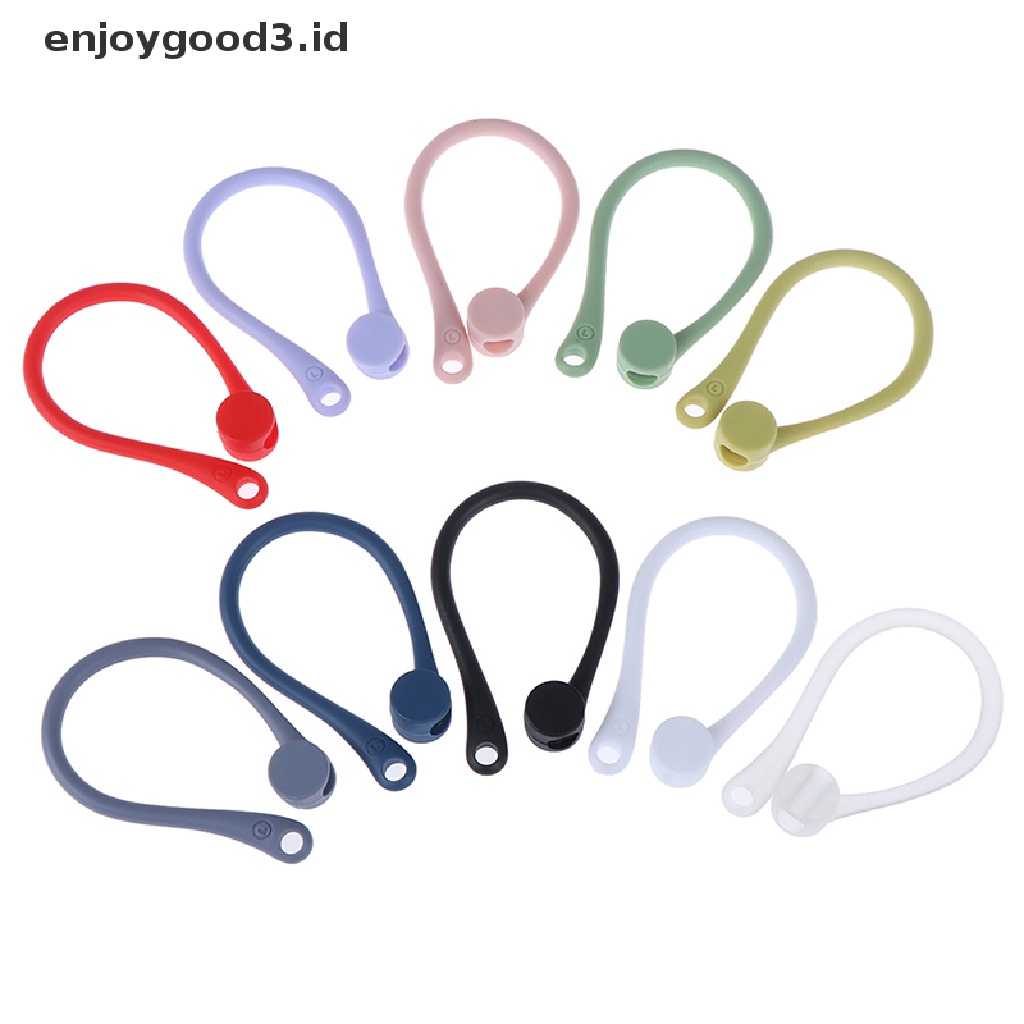 (Rready Stock) 1 Pasang Earhook Silikon Anti Hilang Untuk AirPods (ID)