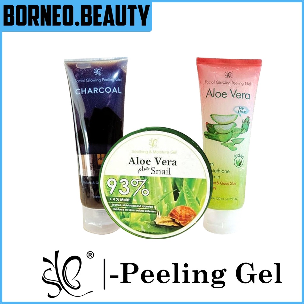 Syb Soothing Gel Aloevera 93% / Syb Aloevera & Charcoal peeling gel VIRAL