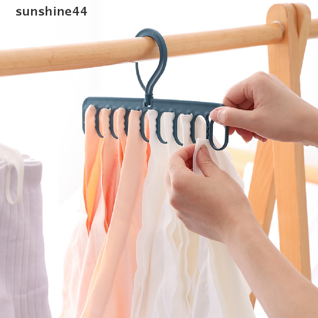 Sunshine Rak Gantung Pengering Kaos Kaki / Pakaian Anti Angin Dengan 9 Lubang