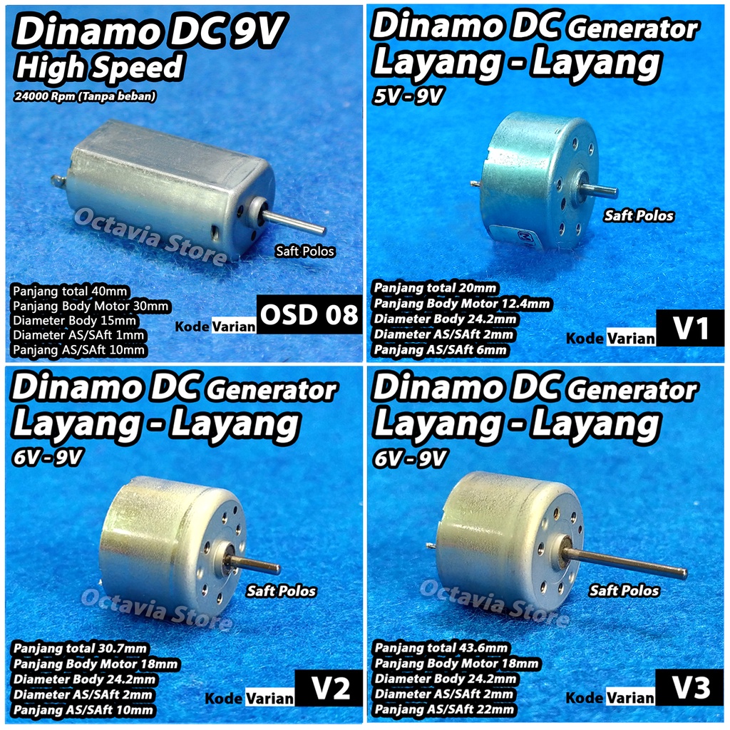 dinamo  DC generator layang-layang