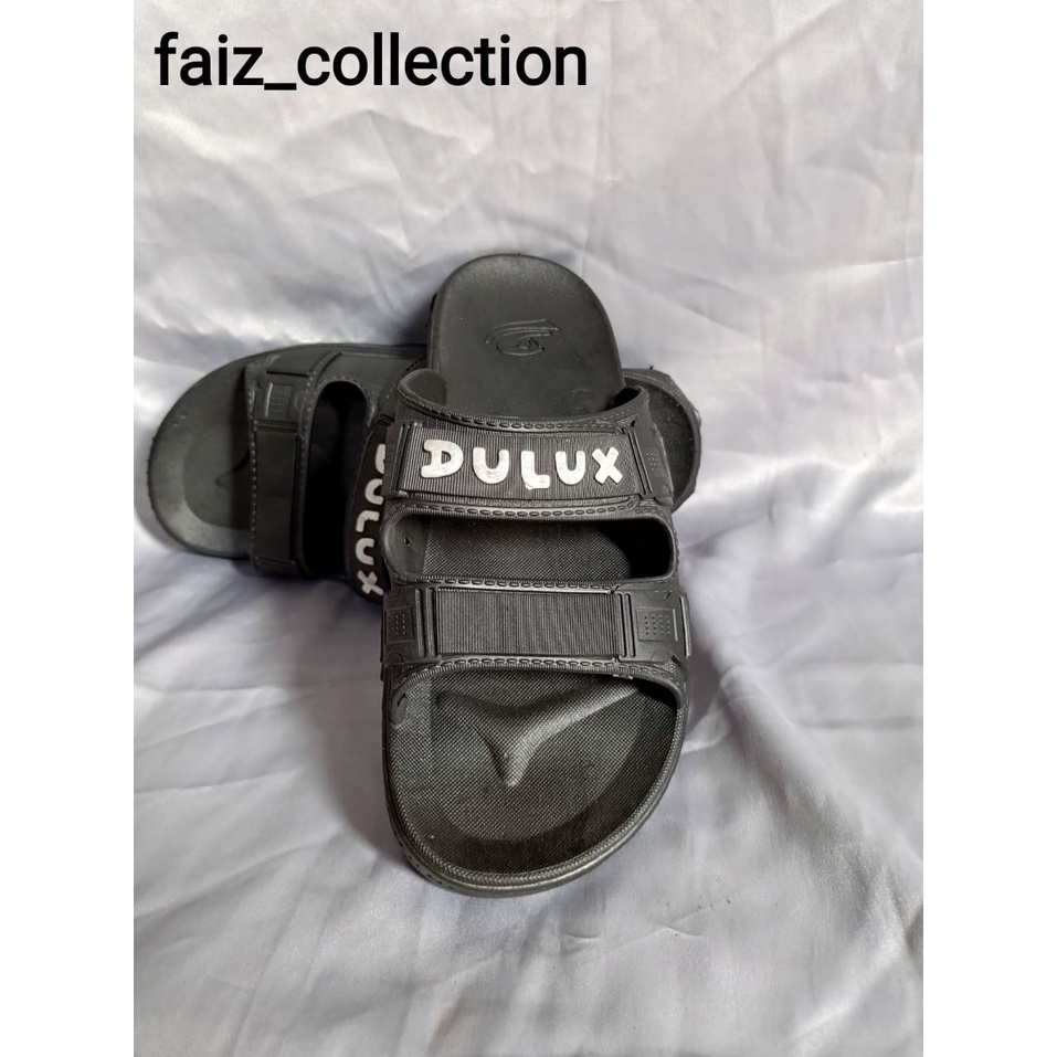 Dulux-Cq-026A Sandal Karet Dulux Selop Tali 2 , Sendal Pria  Termuran Dan Laris Model Baru