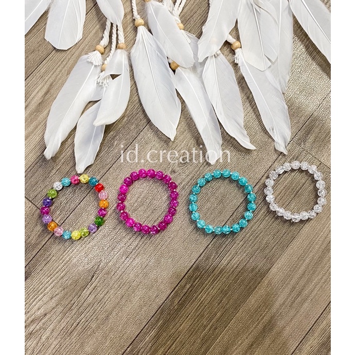 Gelang Manik Kristal Beads Bracelet Idol Korea