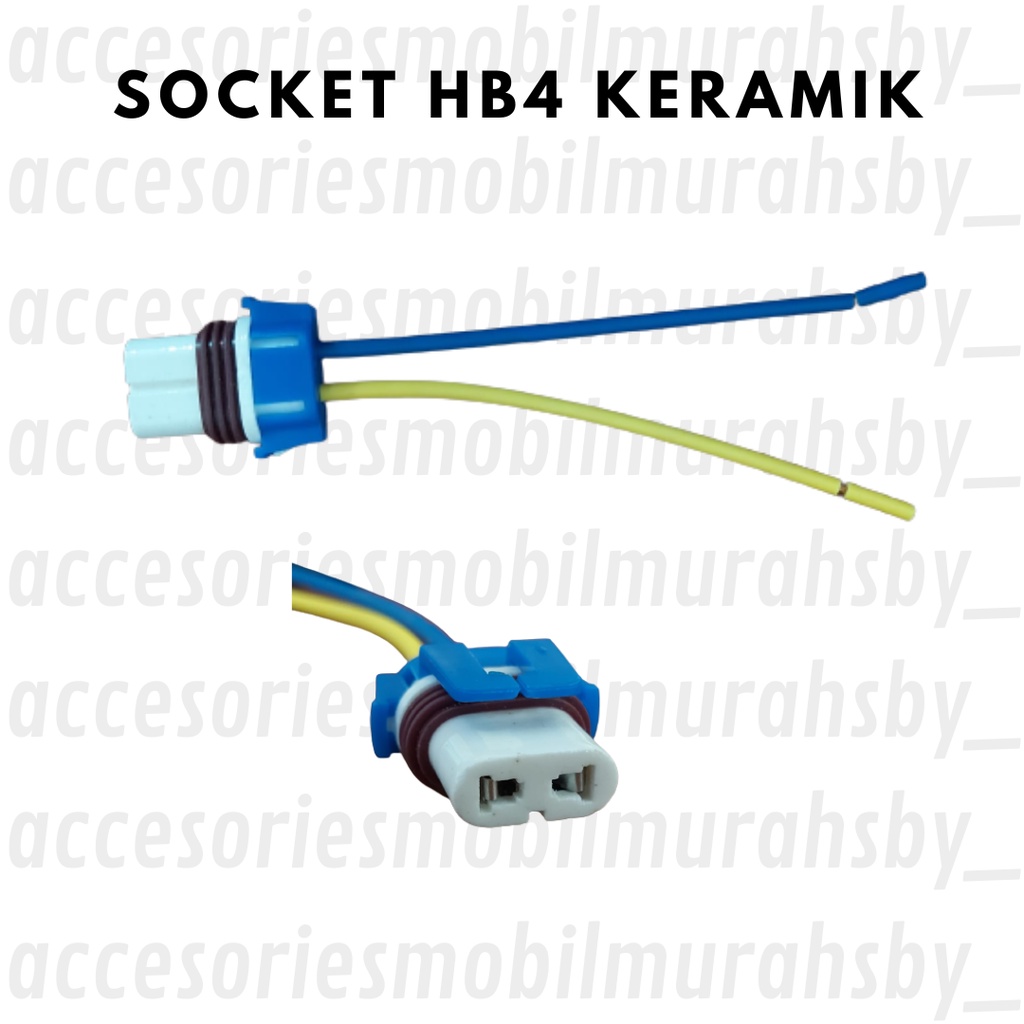 Soket Socket Rumah Lampu  H16 HB3(9005) HB4(9006) Phillips Hella Bosch Flosser 2 Kabel