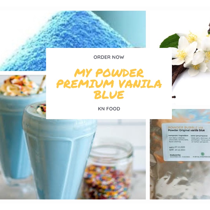 

Powder Bubuk Drink Rasa Vanilla Blue Premium 1KG
