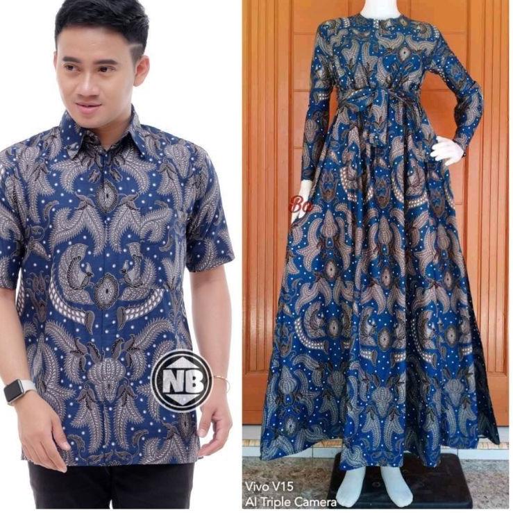 ASO6-9NJS3 BAJU BATIK COUPLE MODERN SARIMBIT BATIK COUPLE GAMIS BATIK COUPEL COUPLE COPEL PASANGAN M