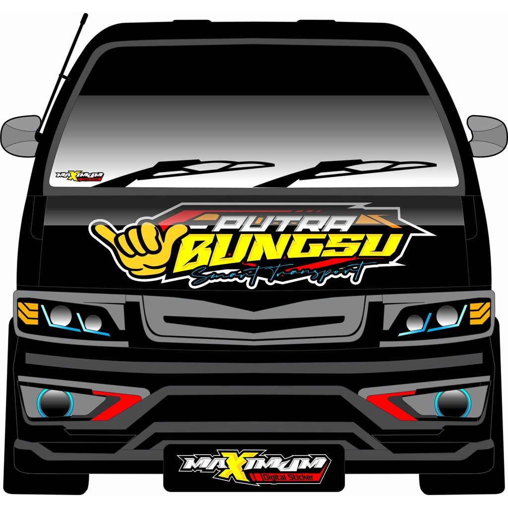 STICKER KABIN DEPAN MOBIL PICKUP SS / FUTURA /KABIN DEPAN SS FUTURA CUSTOM-KNY-DS01