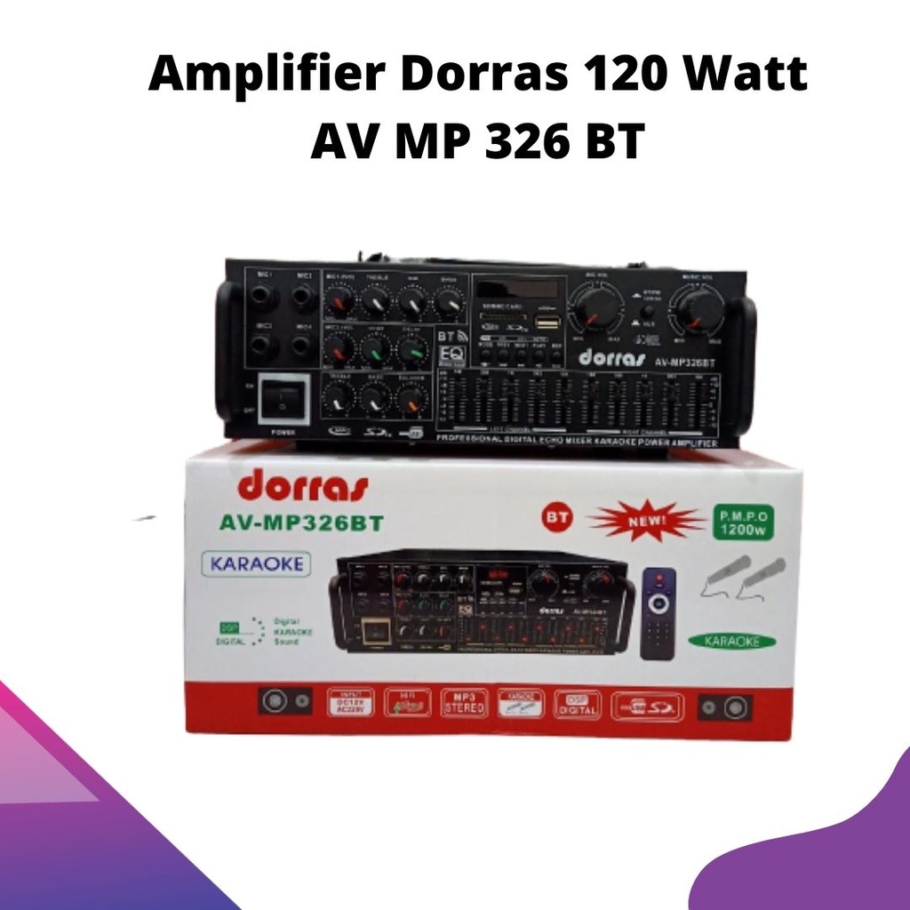 Amplifier Dorras 120 Watt AV MP 326 BT
