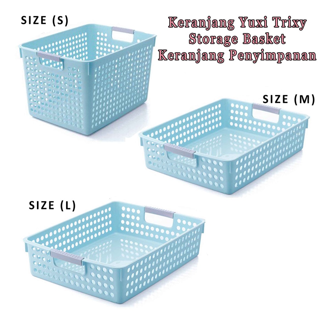 Storage Basket * Keranjang Yuxi Trixy * Keranjang Tempat penyimpanan * Keranjang Plastik