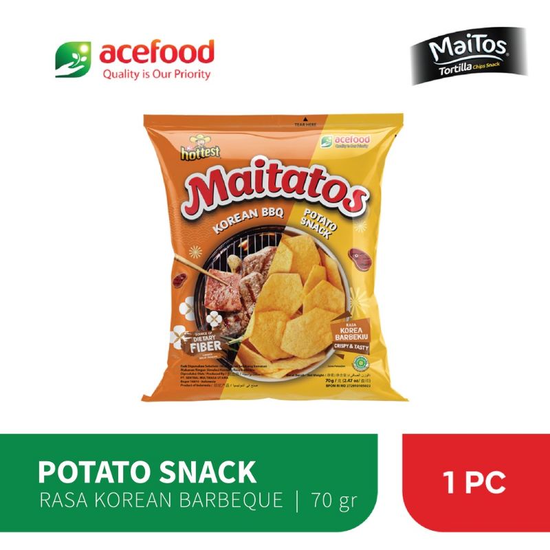 

Maitatos Keripik Kentang Korean Barbeque 70 g