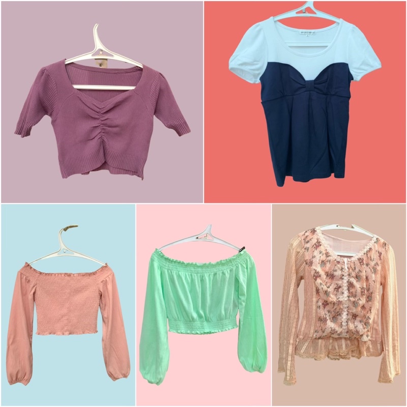 Croptop Hnm | Blouse korea