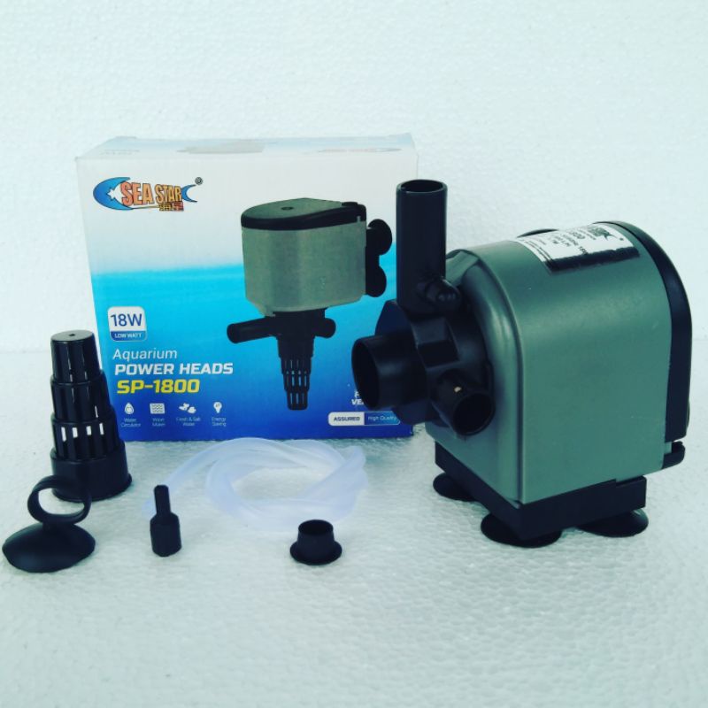 mesin pompa filter celup ph power head SEA STAR SEASTAR 1800 waterpump aquarium water pump akuarium powerhead low watt