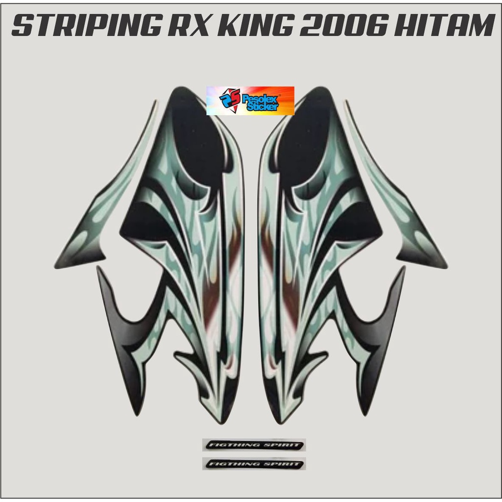 STICKER STIKER STRIPING LIS BODY MOTOR YAMAHA RX KING 2006