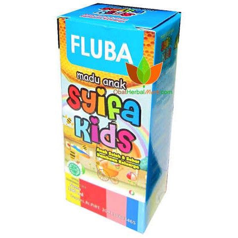 MADU ANAK FLUBA SYIFA KIDS HERBAL INDO UTAMA HIU, JAMU OBAT BATUK PILEK ANAK, HERBAL BATUK PILEK