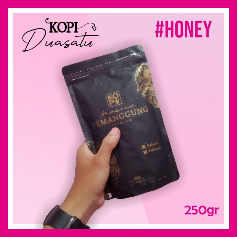 

Kopi Bubuk Arabica Temanggung 250gr Proses Honey Kualitas Premium