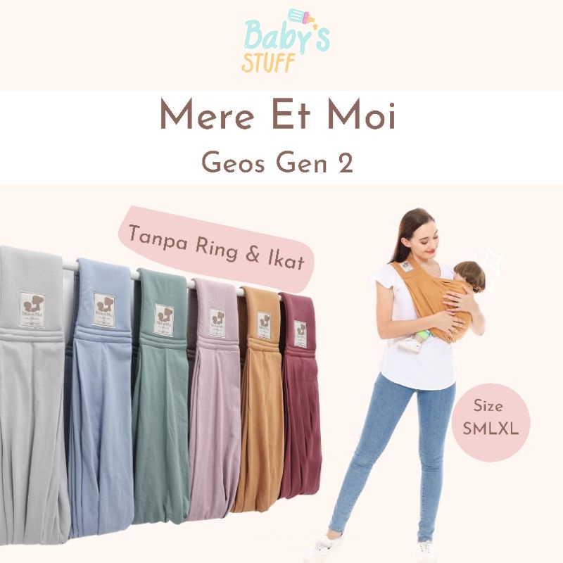 MERE ET MOI GEN TWO [CLASSIC SERIES] | Gendongan Kaos Bayi Geos | Cukin