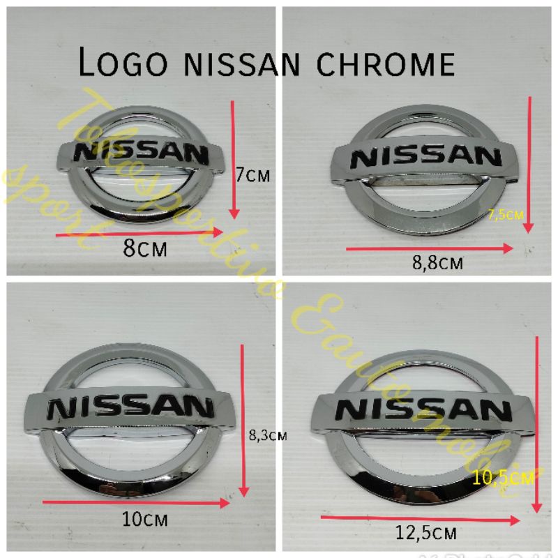 Logo Emblem Lambang Nissan chrome Logo nissan model ORI