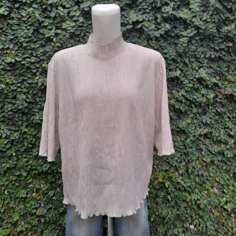 Baju Atasan Polos/ Baju Atasan Warna Coklat/ Pakaian Wanita