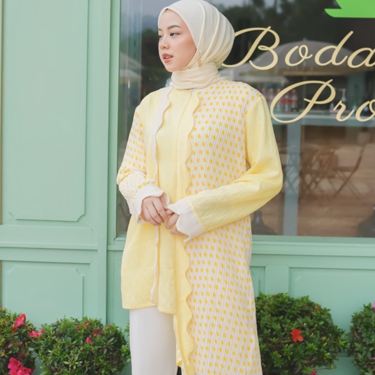 Eleanorre Youra Polka Tunik Atasan Muslim Wanita