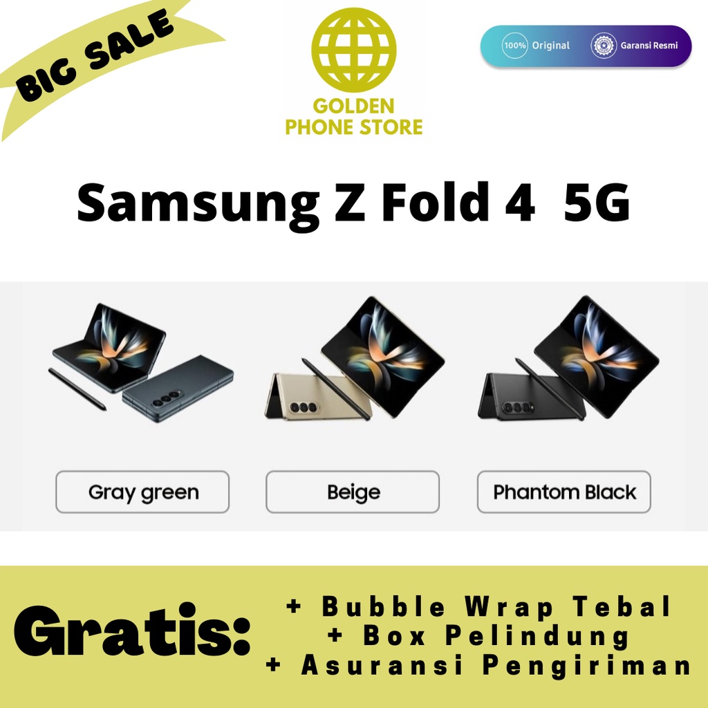 Samsung Galaxy Z Fold4 5G 12/512GB - Garansi Resmi SEIN