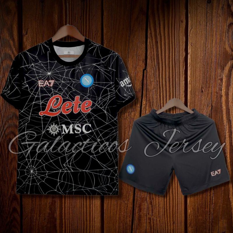 Setelan Jersey Napoli New Black Spider 2021-2022 Grade Original