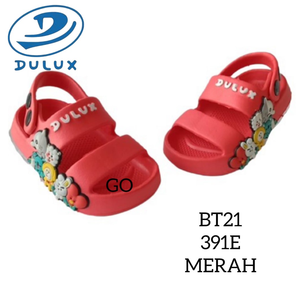 gof DULUX 391E BT21 Sandal Gunung Anak Perempuan Motif Karakter BT21 (20-25)