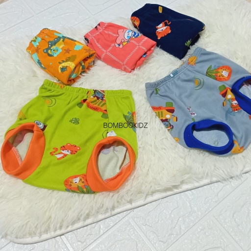 6 PCS Celana Pop Bahan PREMIUM (Tanpa Sambungan) Libby Velvet / Celana Kodok Anak UNISEX