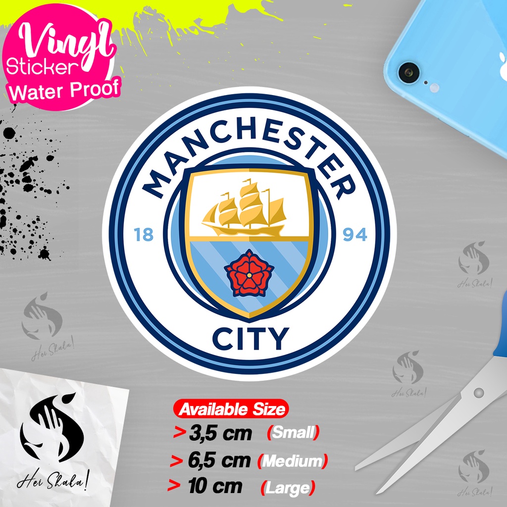 

Stiker Manchester City Citizen Klub Sepak Bola Liga Inggris Bahan Vinyl Anti Air