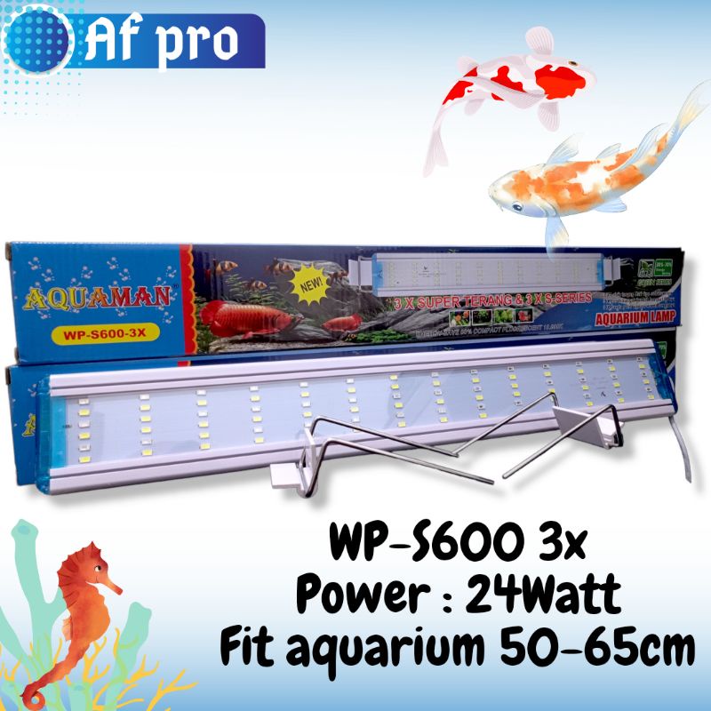 PROMO MURAH Lampu aquascape LED AQUARIUM LAMP AQUAMAN WP S 600 3X