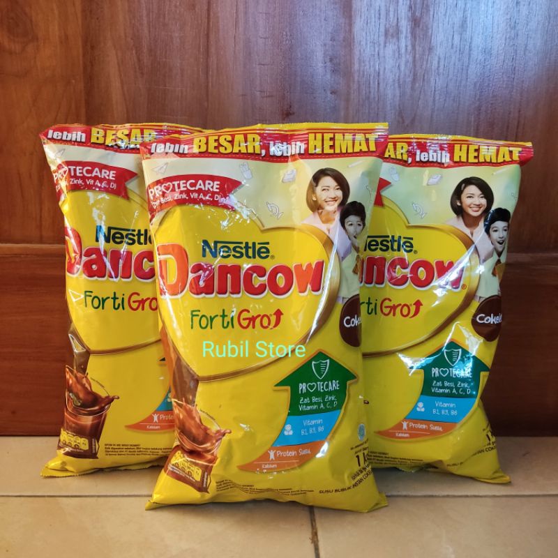 

SIAP KIRIM!! Nestle Dancow FortiGro Susu bubuk coklat | instant putih usia sekolah pouch 1kg