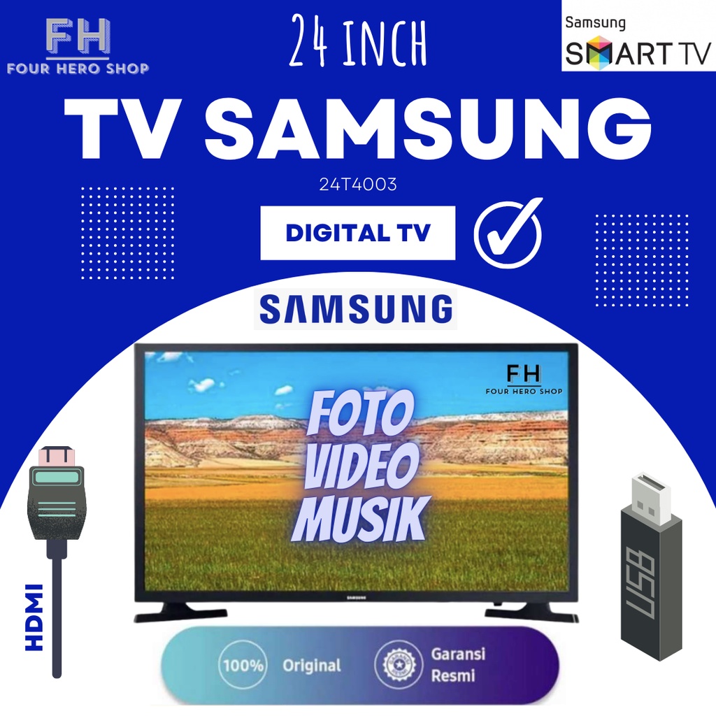 LED TV SAMSUNG 24T4003 24INCH DIGITAL TV NEW SERIES