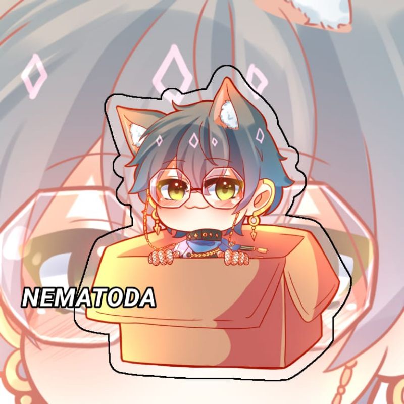 Gantungan Kunci Luxiem Nijisanji Ike Eveland - Keychain Vtuber anime nijisanji Ike Eveland