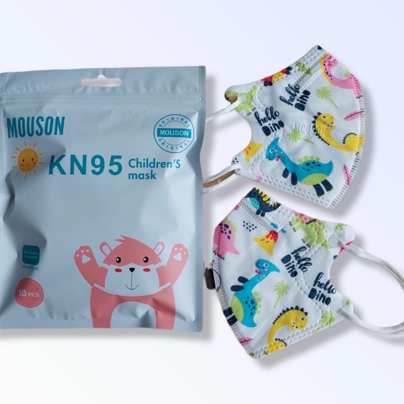 IC MASKER KN95 MOUSON ANAK 5PLY ISI 10PCS MASKER MOUSON KN 95 5 PLY