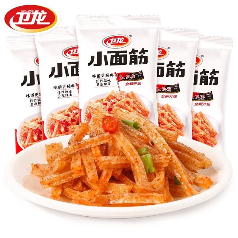 (HALAL) Cemilan Snack China Latiao Mini WeiLong 卫龙 辣条 小面筋 20g