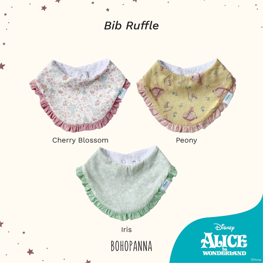 BohoPanna Bib Ruffle Slaber Celemek BIB MPASI Bayi Anak Slabber