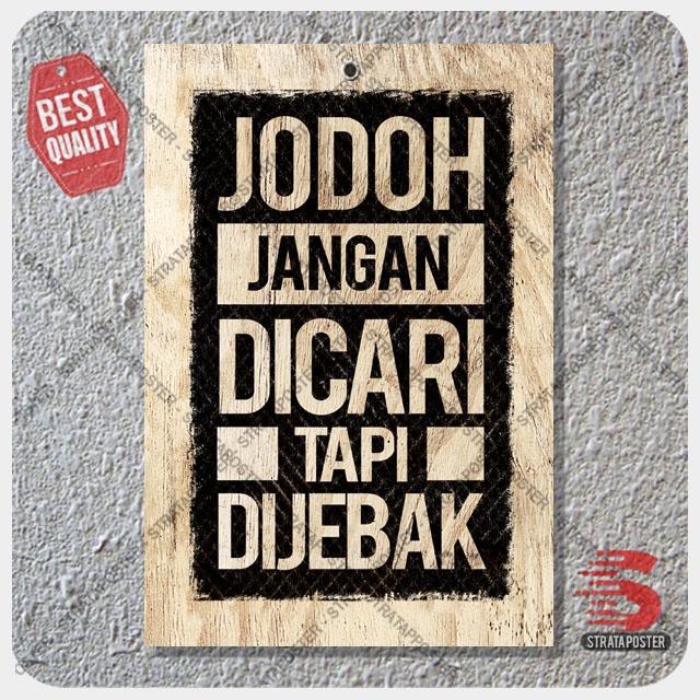 Hiasan dinding kata kata Poster motivasi Dekorasi ruangan Wall decor 2030129STA