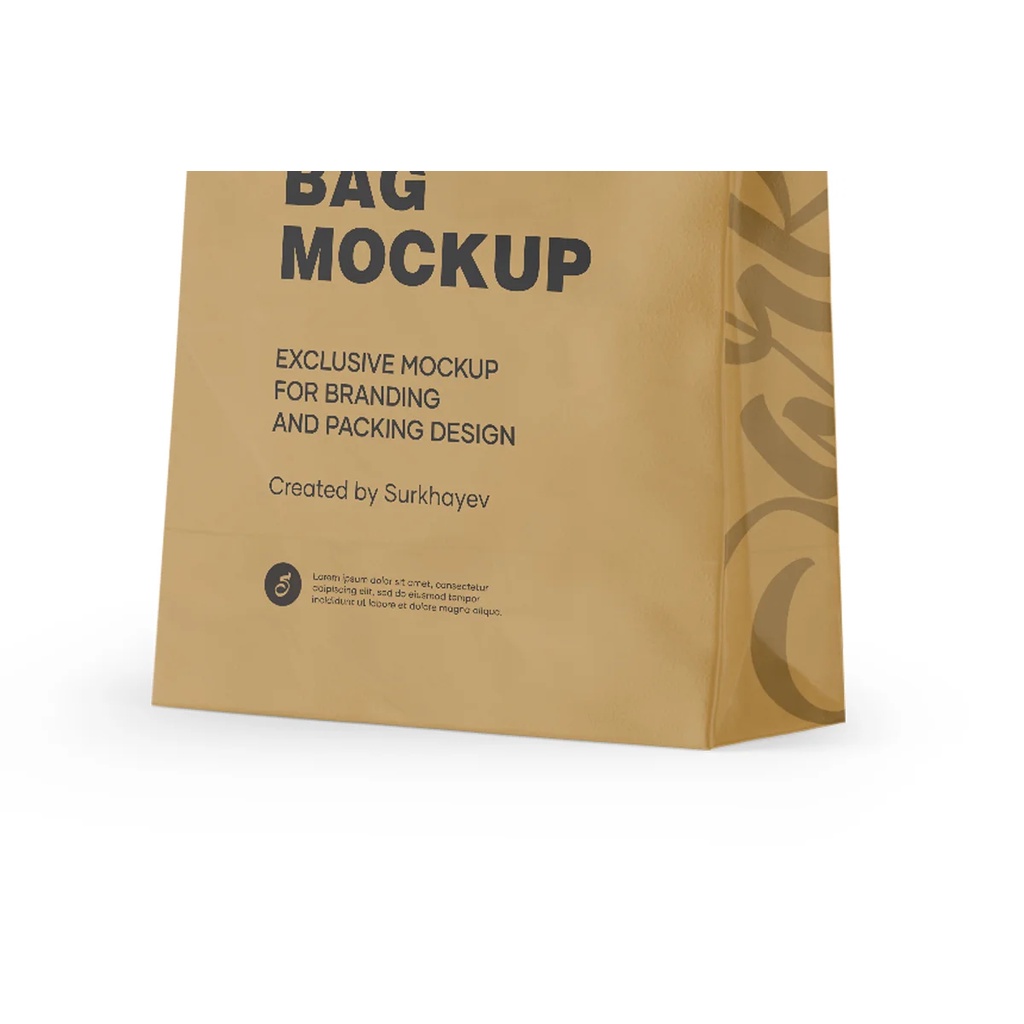 Kraft Paper Shopping Bag Mockup