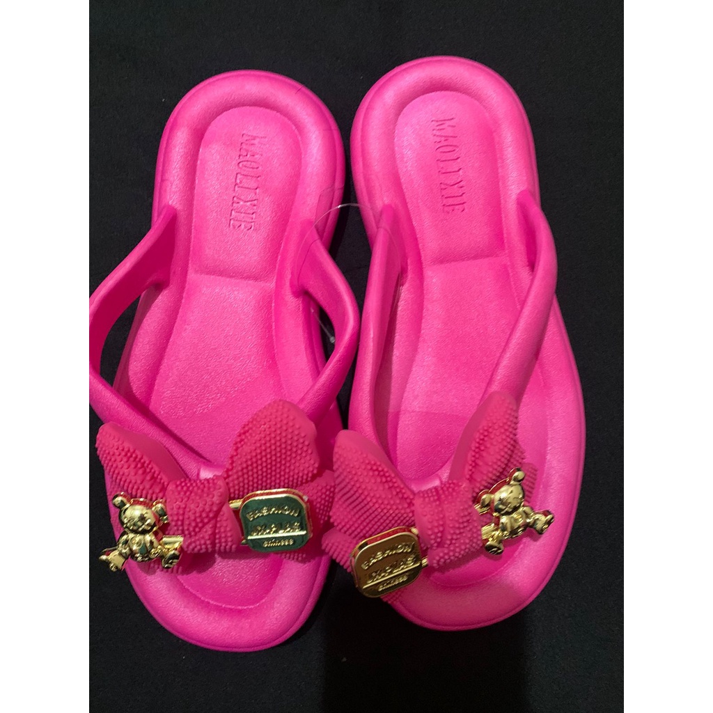 002_Sandal melisa import,Sandal jepit Wanita Import Tebal 2 Cm Bahan Spons Super Ringan Empuk Elastis