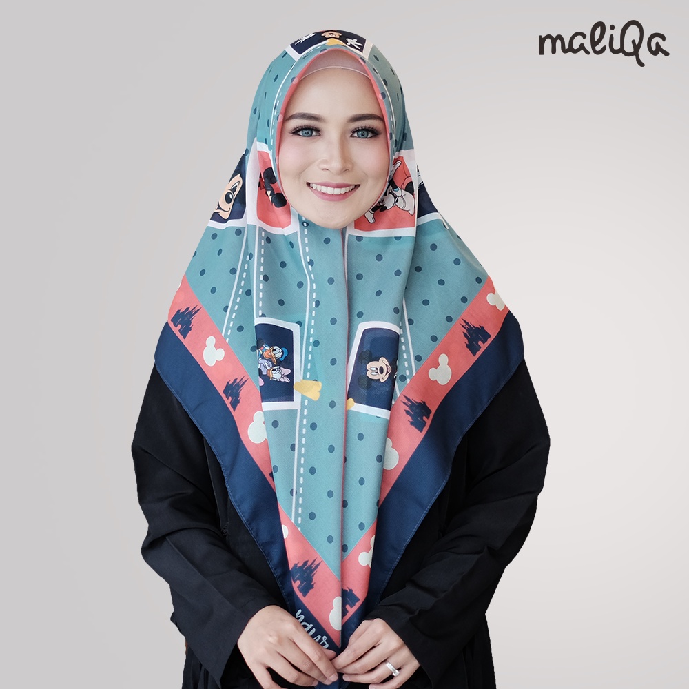 MALIQA -HIJAB SEGI EMPAT PRINTING - MOTIF MICKEY TOSCA