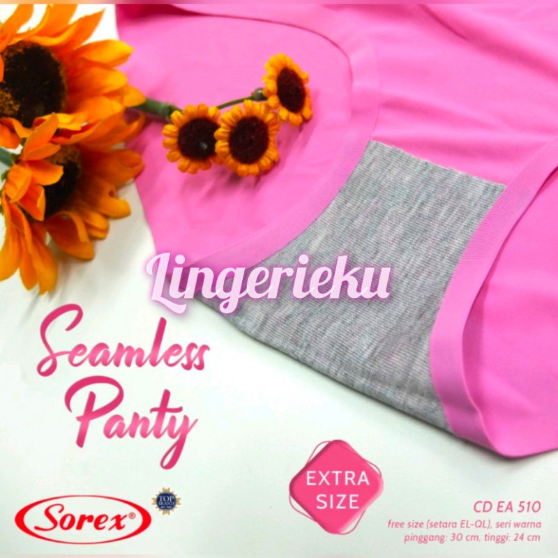 Sorex 510 CD Celana Dalam Wanita Segitiga Seamless Tanpa Jahitan Anti Nyeplak Ukuran Fit XL XXL