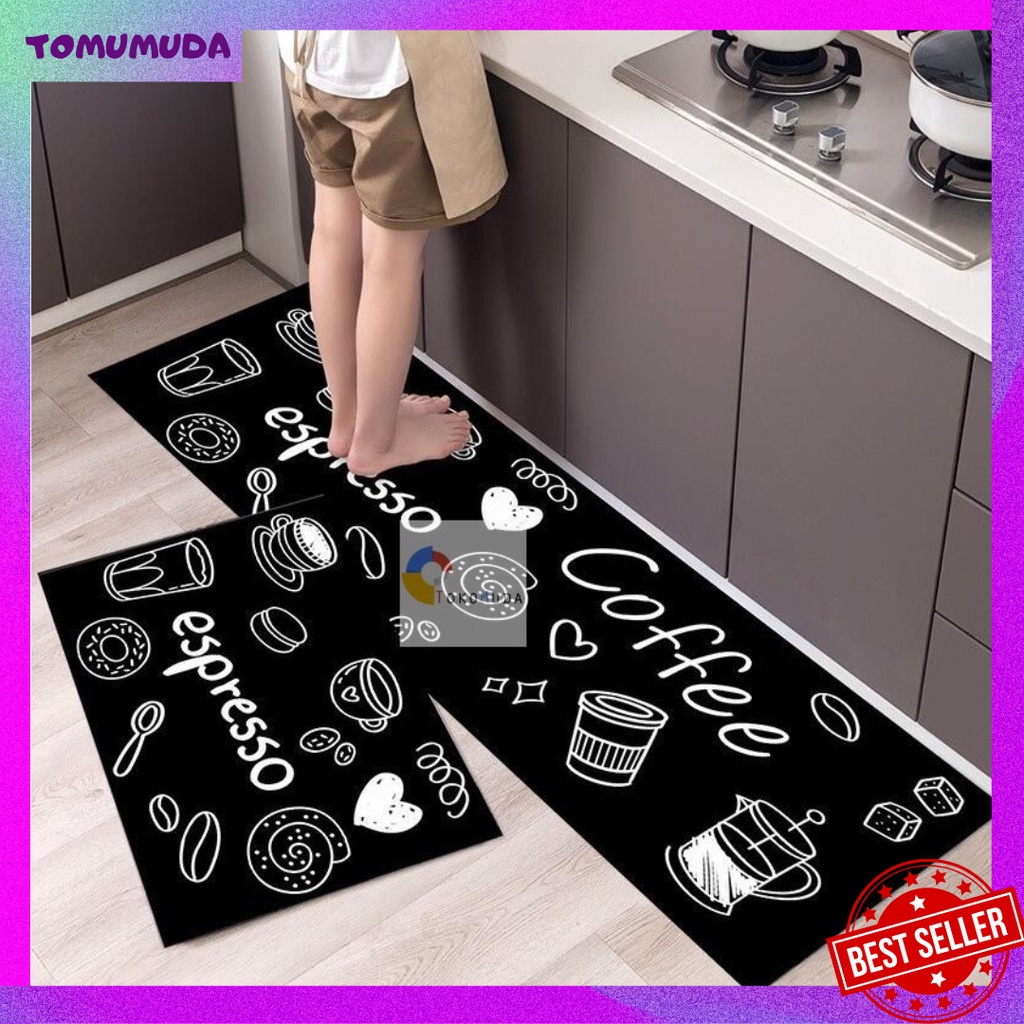 TOKOMUDA Keset Kaki Pintu Kamar Antislip Keset Dapur Kitch Trendy Door Floor Mat Trendy 2in1 LWK02