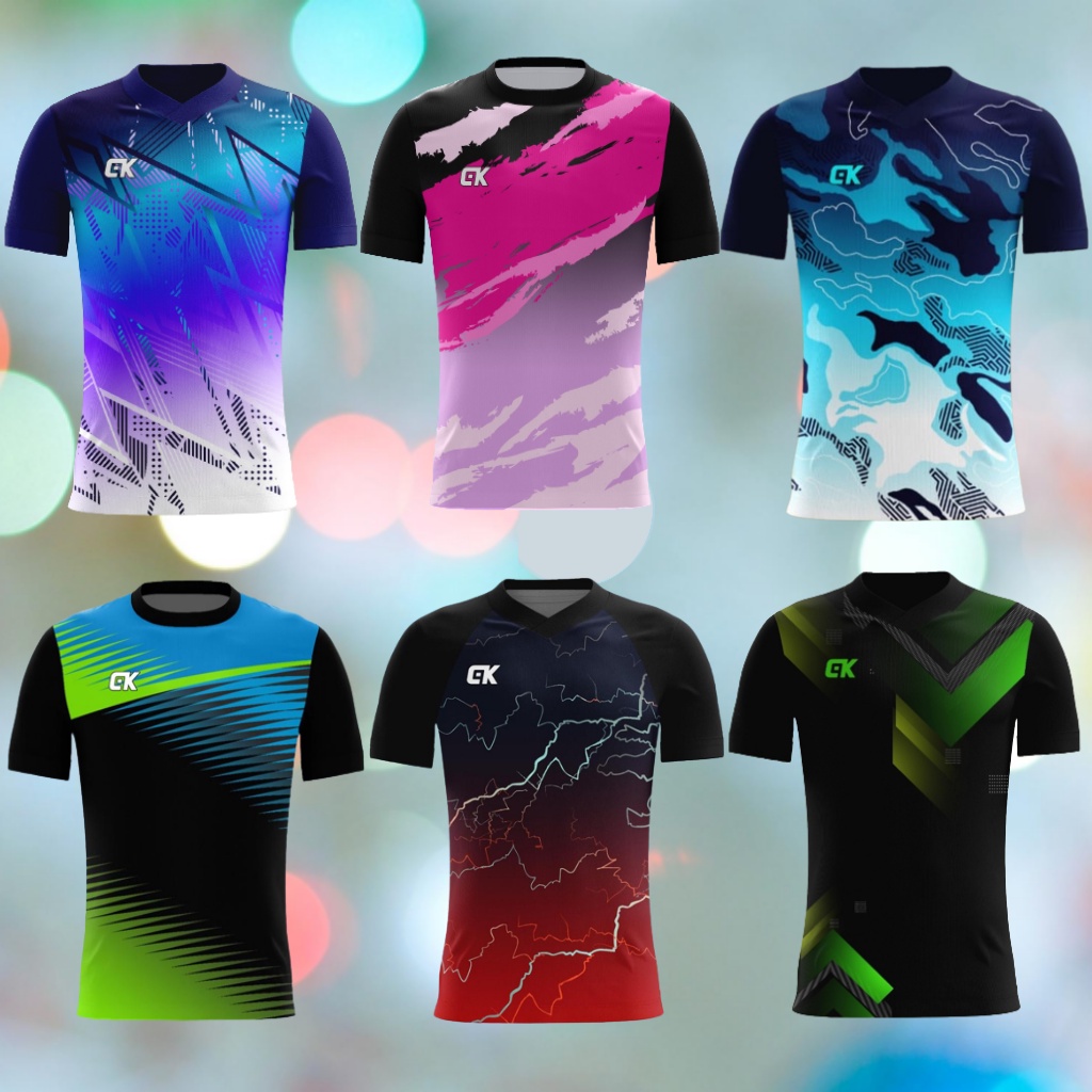 SUPER KING SPORT (COD) Baju Olahraga Printing | Badminton | Bola | Voli | Futsal | Kaos Olahraga | K